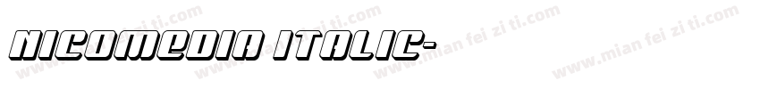 Nicomedia Italic字体转换